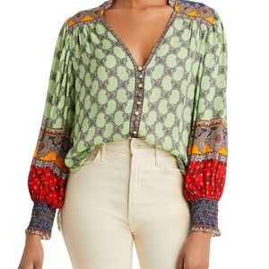 Alice + Olivia Serena Button Front Top | Size XS | New With Tags